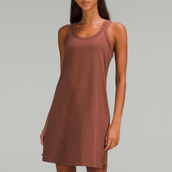 lululemon - Cotton Linen Blend Scoop Dress Ancient Copper - Size 6 / Small - Picture 1 of 2